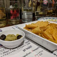 Chips and guacamole at Karlito's BB Mex in Tokushima