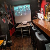 Back of bar at Karlito's BB Mex in Tokushima