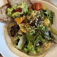  Bulgur wheat, roast veg and humus salad    at Ivy and Bros in Amsterdam