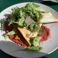 Vegan quesadilla at Ivy and Bros in Amsterdam