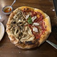 Half mushrooms / Half margherita  at Kashew Cheese Deli in Ho Chi Minh City