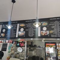 Menu at Navarino Creperie in Thessaloniki