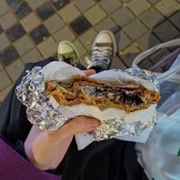 Got a sweet vegan crepe with Bueno Sissini and oreos. It was super tasty.  Crepe costed 3€ and the oreos 1€ extra but it was worth it. at Navarino Creperie in Thessaloniki