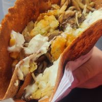 Vegan crepe at Navarino Creperie in Thessaloniki