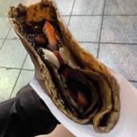 Bueno cream, oreo and strawberry   at Navarino Creperie in Thessaloniki
