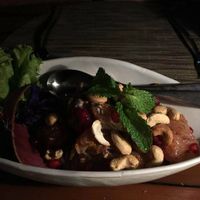 Cashew and grapefruit salad at Dee Plee in Phuket