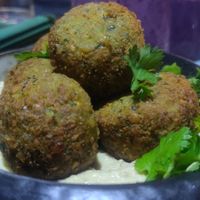 falafel hummus at Gaya Restaurant in Odessa