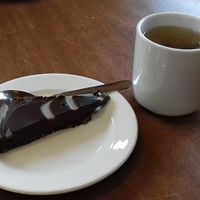 Chocolate fudge cake at Glencoe Mountain Resort in Ballachulish