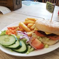 Moving mountain burger at Glencoe Mountain Resort in Ballachulish