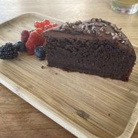 Chocolade taart 😋 at Ve Cafe in Ibiza