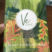 Menu at Ve Cafe in Ibiza