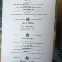 Menu third page at Ve Cafe in Ibiza