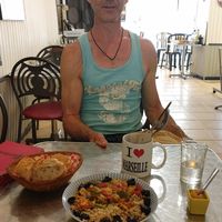 Chef opened the restaurant on a closed day and whipped me up this meal out of the kindness of his heart. at La Fougassine in Saint-maximin-la-sainte-baume