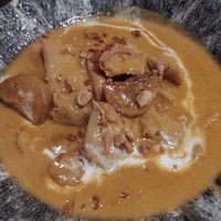 Curri con heura, patata y frutos secos at Thai Salou in Salou