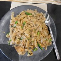 Vegan chicken soy noodles   at Thai Salou in Salou