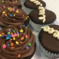 Vegan cupcakes, chocolate and cream-filled chocolates (Hostess style) at Ramona Susan's Bake Shop in Philadelphia