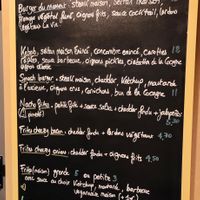 Menu at Mauvaise Graine in Angers