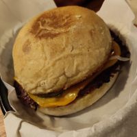 Smash burger at Mauvaise Graine in Angers