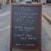 Outside at Mauvaise Graine in Angers
