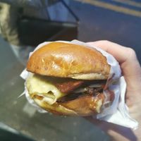 Bbq bacon burger at Friends of Food in Leeds
