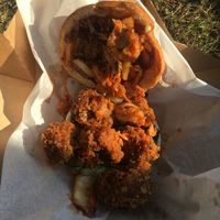 Cauliflower peices were so flavourful  at Friends of Food in Leeds