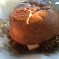 Bread was very fresh and burger packaged without plastic too 👌🏻 at Friends of Food in Leeds