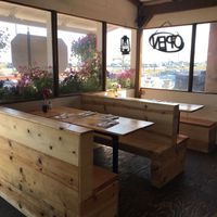 Booths at Fresh Catch Cafe in Homer