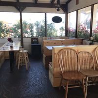 Front seating at Fresh Catch Cafe in Homer