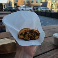 Sausage roll at Bohemian Bakery in Christchurch