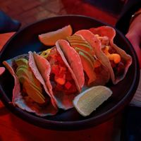 Tacos at Café León in Bogota