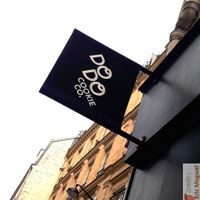 Sign brand at Dodo Cookie Co in Paris