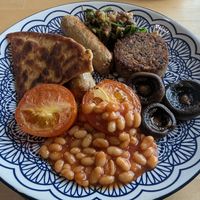 Vegan brekkie at Cafe Tioram in Acharacle