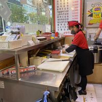 Gimbap counter   at Gimbap Cheongug Central Branch in Sokcho