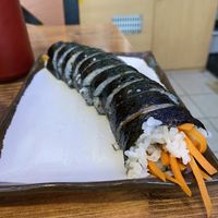 Yachae Gimbap vegan  at Gimbap Cheongug Central Branch in Sokcho