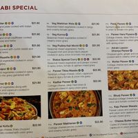 North Indian/ Punjabi vegetarian Menu   at Status in Auckland