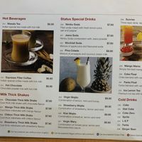 Hot & cold drinks   at Status in Auckland