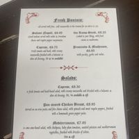 Lunch menu 2, June 2022  at The Shakespeare Inn in Bridgnorth