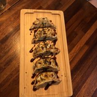 Gyozas  at Blu Bar in Barcelona