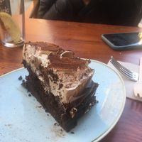 Tiramisu cake - AMAZING  at Blu Bar in Barcelona