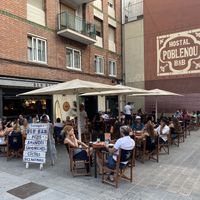 A nice large terrace  at Blu Bar in Barcelona