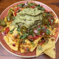 Nachos & guacamole  at Blu Bar in Barcelona