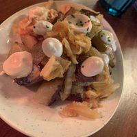 Kimchi potatos   at Blu Bar in Barcelona