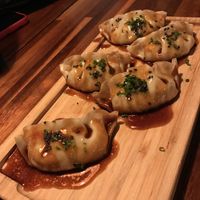 Gyosas  at Blu Bar in Barcelona