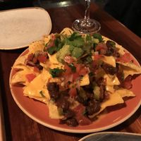 Nachos guacamole  at Blu Bar in Barcelona
