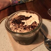 Tiramisu  at Blu Bar in Barcelona