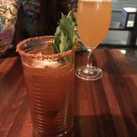 Michelada y cerveza con limón   at Blu Bar in Barcelona