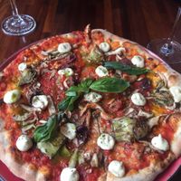 Pizza  at Blu Bar in Barcelona