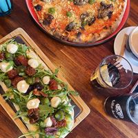 Foccacia and Pizza   at Blu Bar in Barcelona