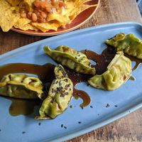 Dumplings at Blu Bar in Barcelona