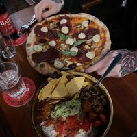 Pizza & Bowl  at Blu Bar in Barcelona